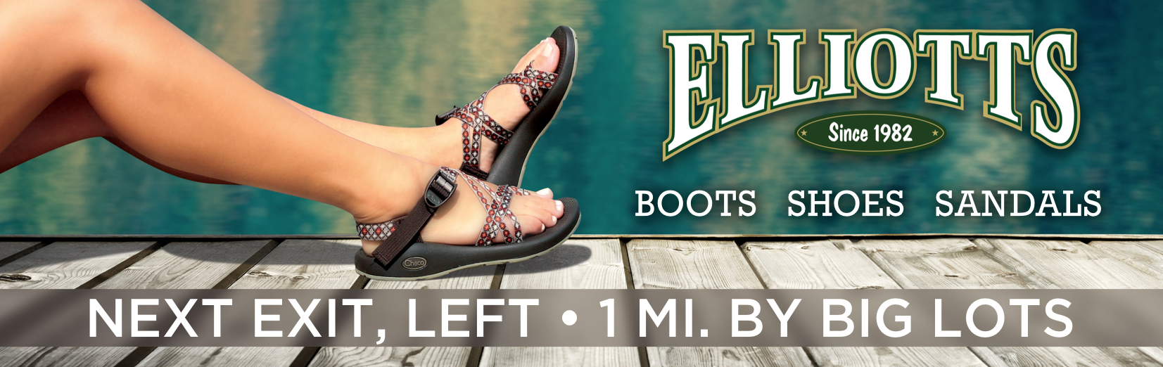 Elliots Sandals Billboard